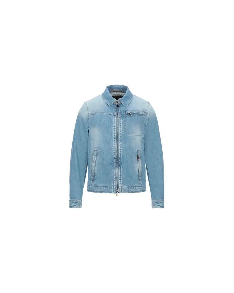 MOORER JACKEN & MÄNTEL - Jeansjacken/Mäntelauf YOOX.COM Blau