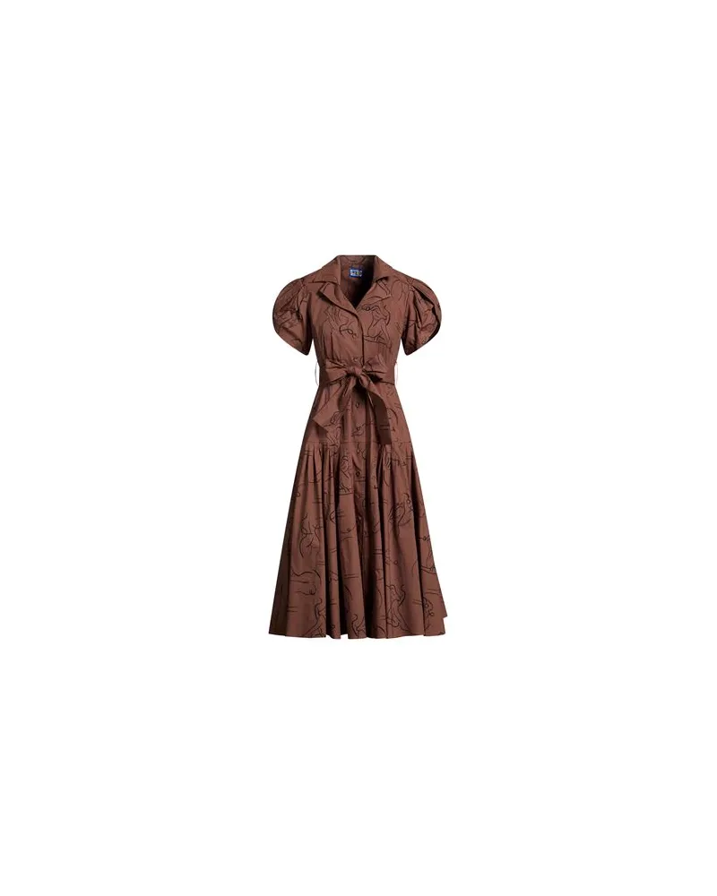 LHD KLEIDER - Midi-Kleiderauf YOOX.COM Braun