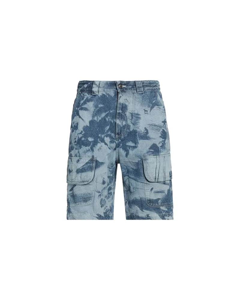 MSGM HOSEN & RÖCKE - Jeansshortsauf YOOX.COM Blau