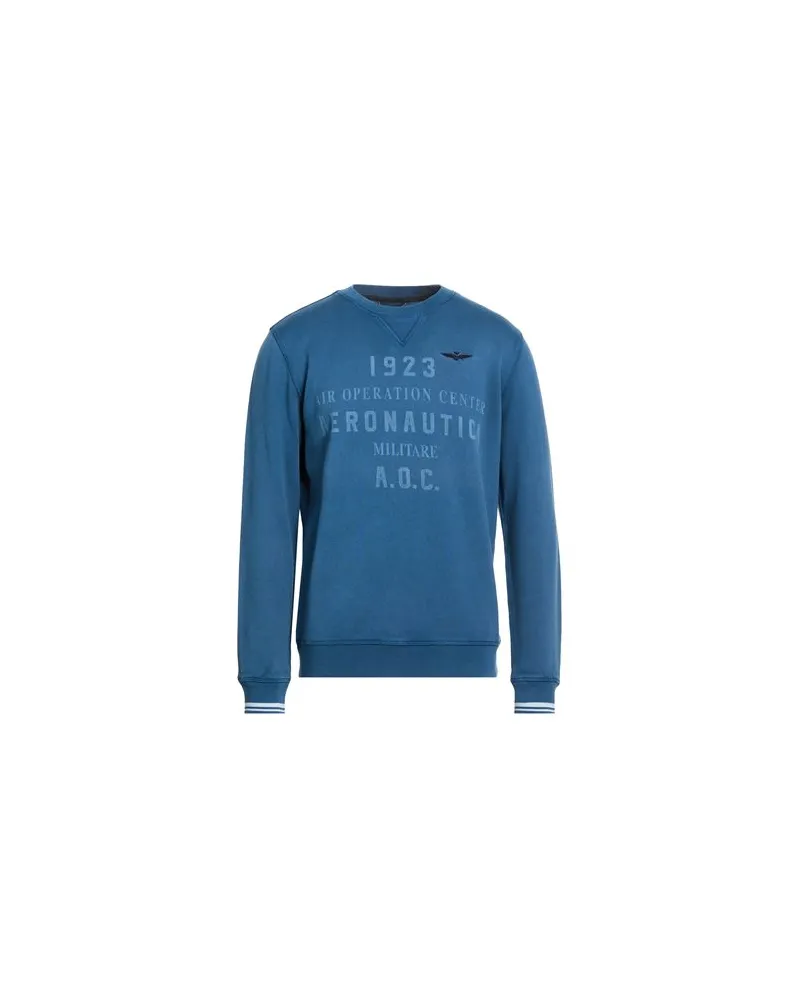 Aeronautica Militare TOPS - Sweatshirtsauf YOOX.COM Taubenblau