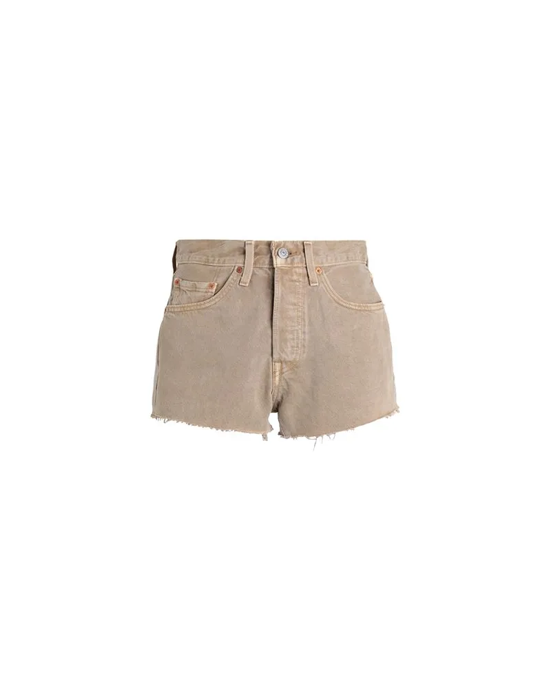 Levi's 501® ORIGINAL SHORT TANS  - HOSEN & RÖCKE - Jeansshortsauf YOOX.COM Sand
