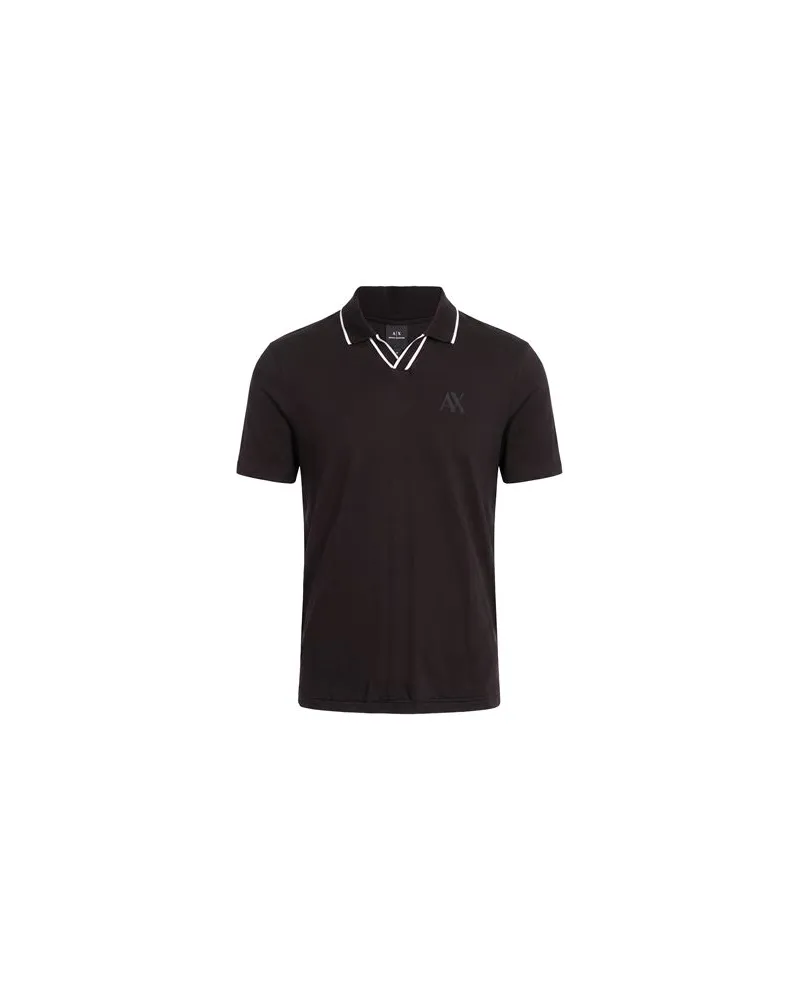 Armani Exchange TOPS - Poloshirtsauf YOOX.COM Schwarz