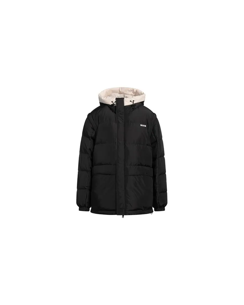 MSGM JACKEN & MÄNTEL - Pufferjacken & Daunenjackenauf YOOX.COM Schwarz