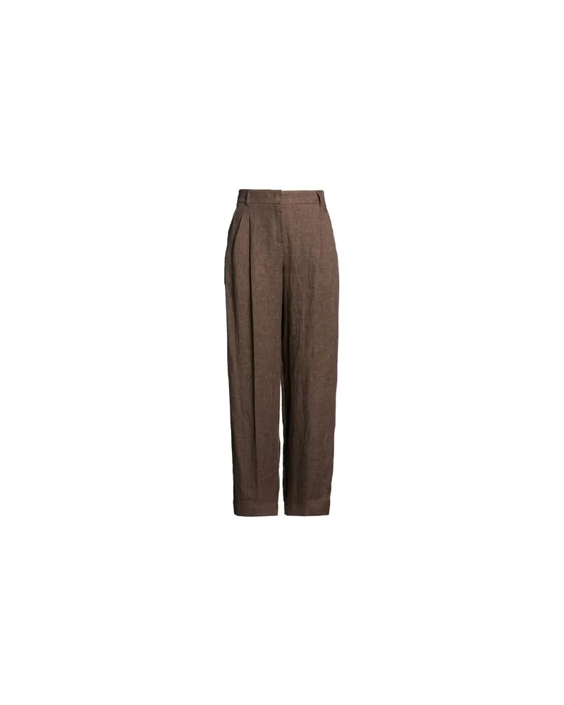 Max Mara HOSEN & RÖCKE - Hosenauf YOOX.COM Dunkelbraun
