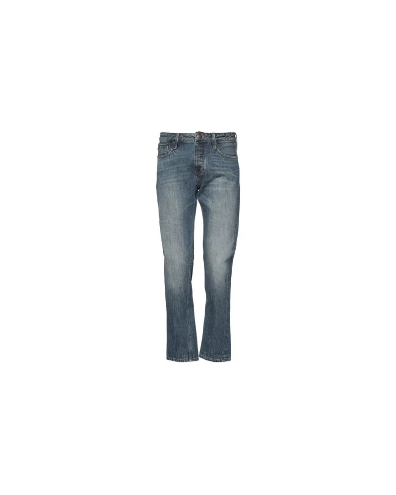 Emporio Armani LAB - HOSEN & RÖCKE - Jeanshosenauf YOOX.COM Blau
