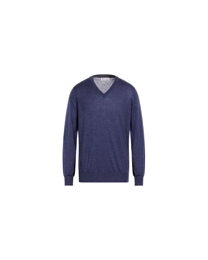 Brunello Cucinelli STRICKWAREN - Pulloverauf YOOX.COM Marineblau