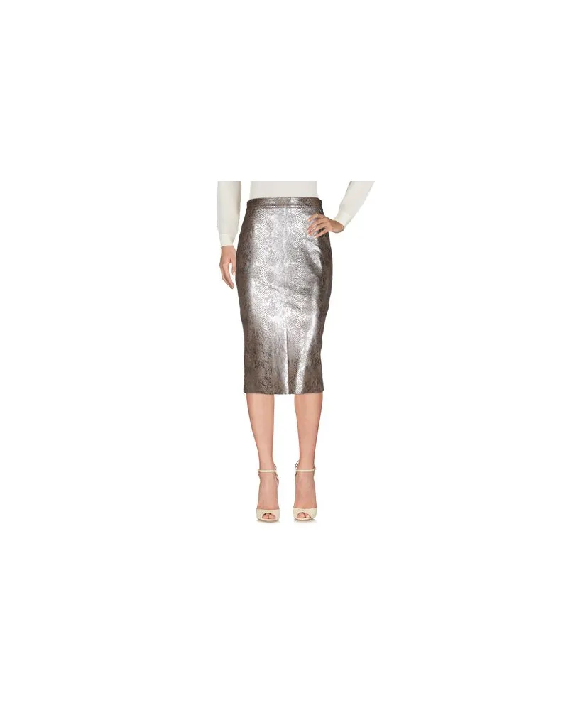 Twin-Set HOSEN & RÖCKE - Midi-Röckeauf YOOX.COM Silber