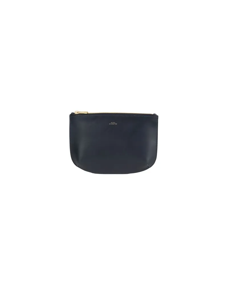 A.P.C. Kleinlederwaren - Kosmetiktäschchenauf YOOX.COM Marineblau