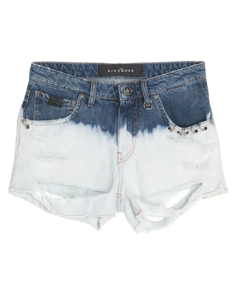 John Richmond Jeansshorts Blau