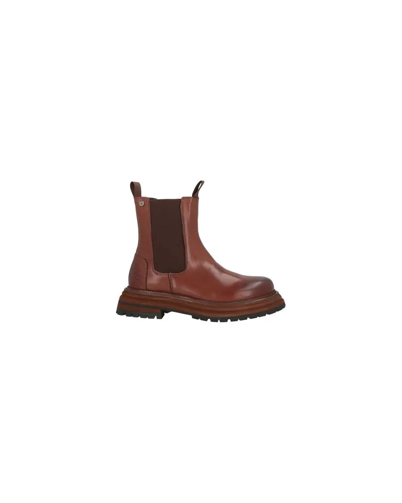 O.X.S. SCHUHE - Stiefelettenauf YOOX.COM Braun