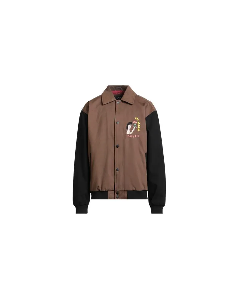 Volcom FEATURED ARTHUR LONGO - JACKEN & MÄNTEL - Jeansjacken/Mäntelauf YOOX.COM Khaki