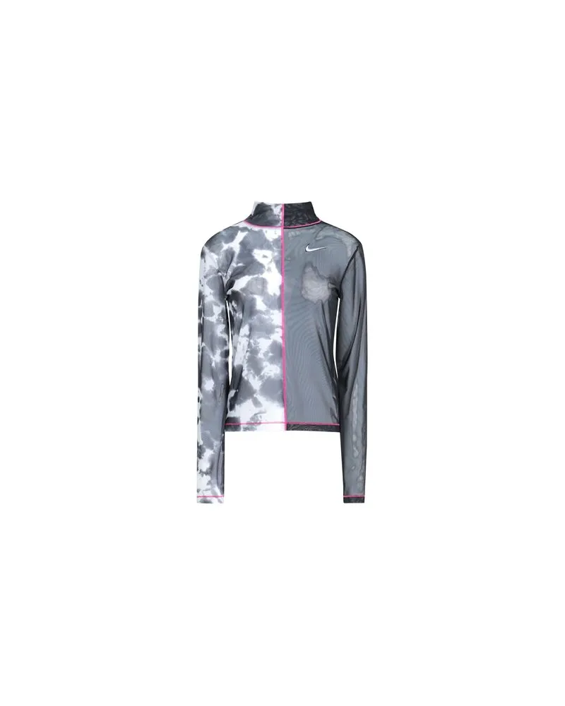 Nike Long-sleeve Printed Top  - TOPS - T-shirtsauf YOOX.COM Schwarz