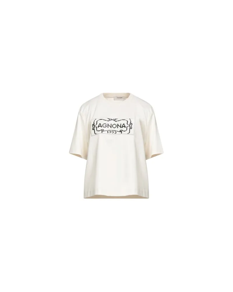 AGNONA TOPS - T-shirtsauf YOOX.COM Elfenbein