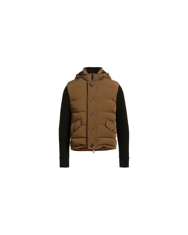 MOORER JACKEN & MÄNTEL - Pufferjacken & Daunenjackenauf YOOX.COM Braun