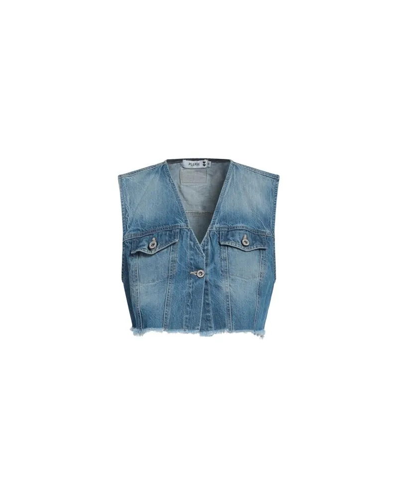 Please JACKEN & MÄNTEL - Jeansjacken/Mäntelauf YOOX.COM Blau