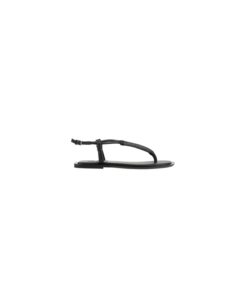 Brunello Cucinelli SCHUHE - Zehentrennerauf YOOX.COM Schwarz