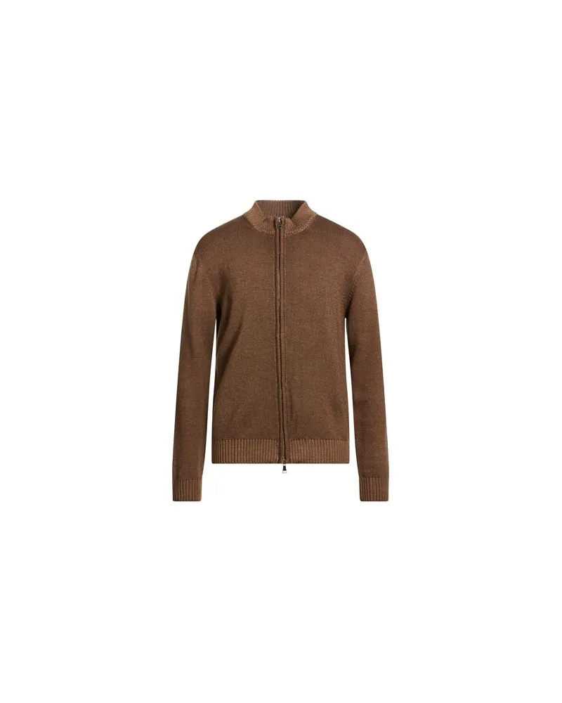 Luigi Borrelli STRICKWAREN - Strickjackenauf YOOX.COM Braun