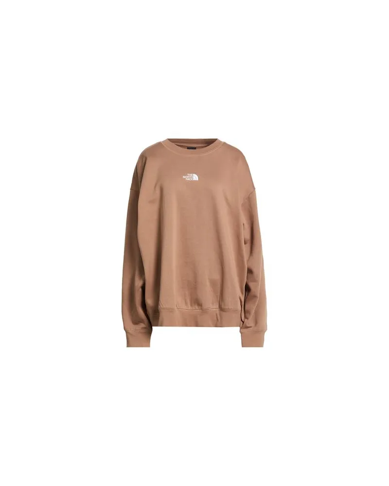 The North Face W ESSENTIAL OVERSIZE CREW - TOPS - Sweatshirtsauf YOOX.COM Hellbraun