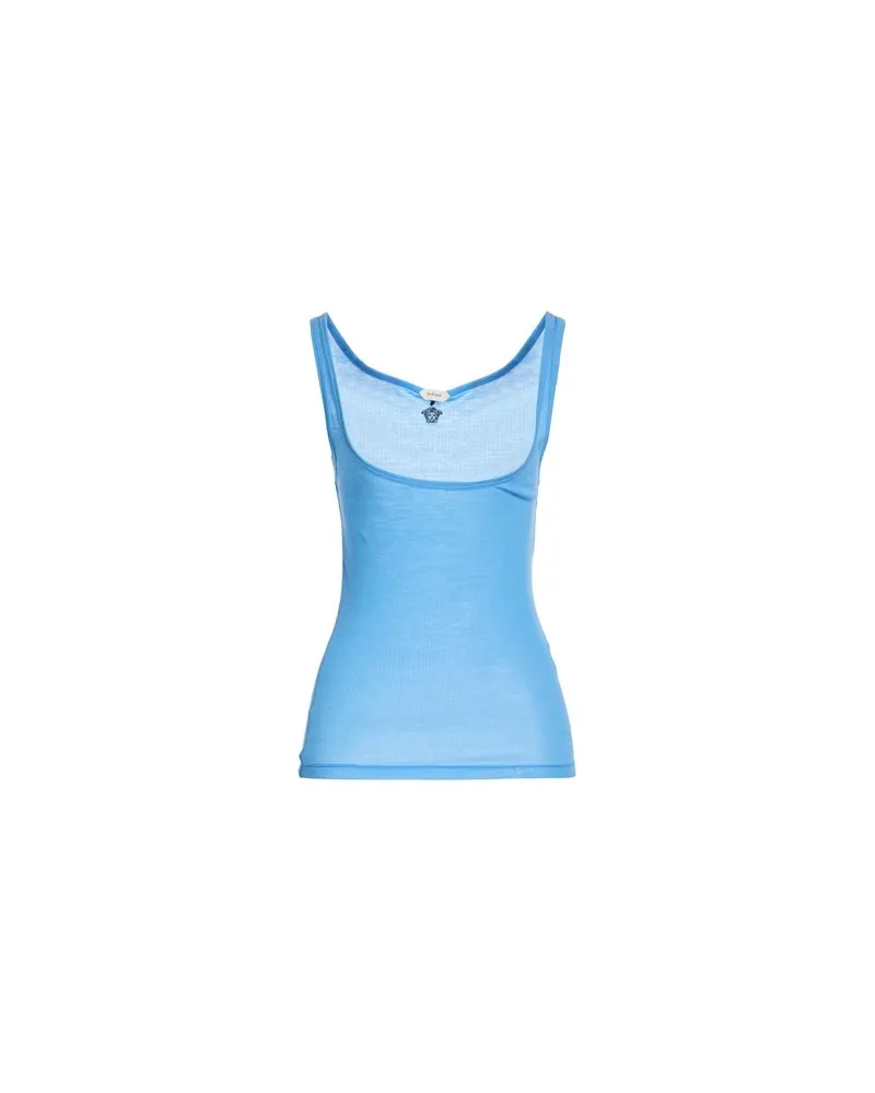 Versace TOPS - Tank Topsauf YOOX.COM Azurblau