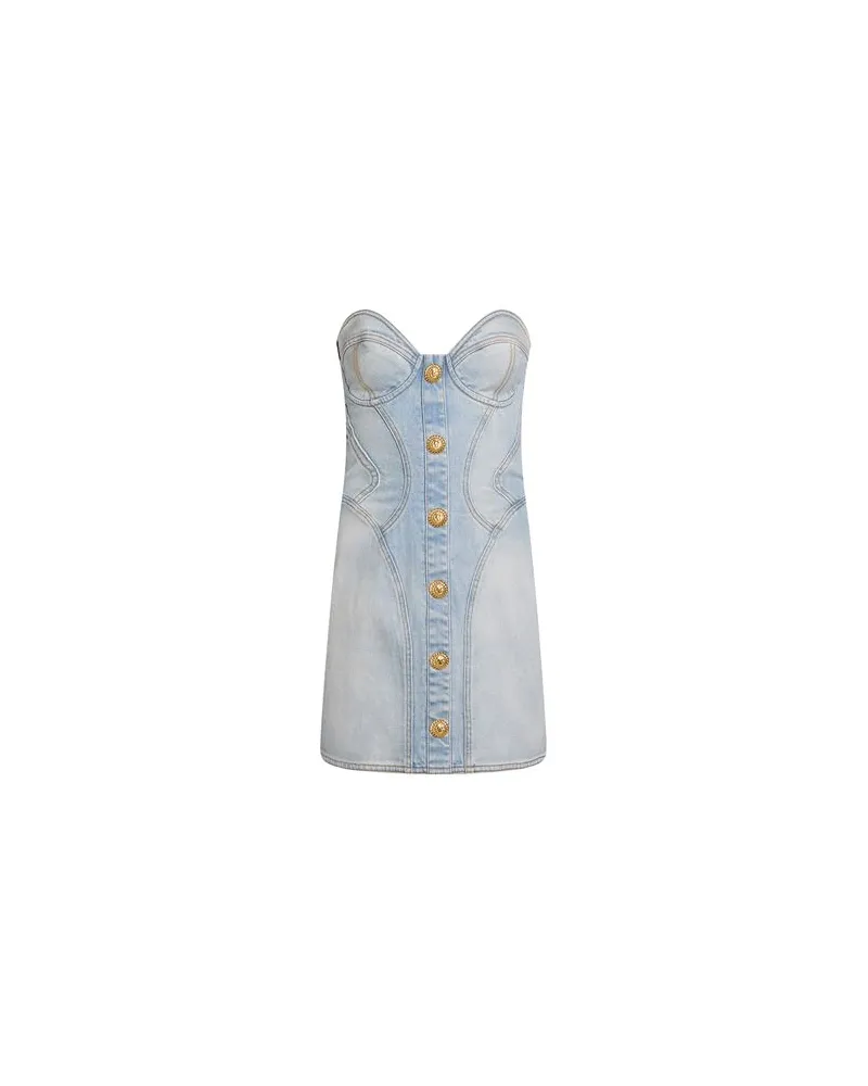 Balmain KLEIDER - Mini-Kleiderauf YOOX.COM Blau