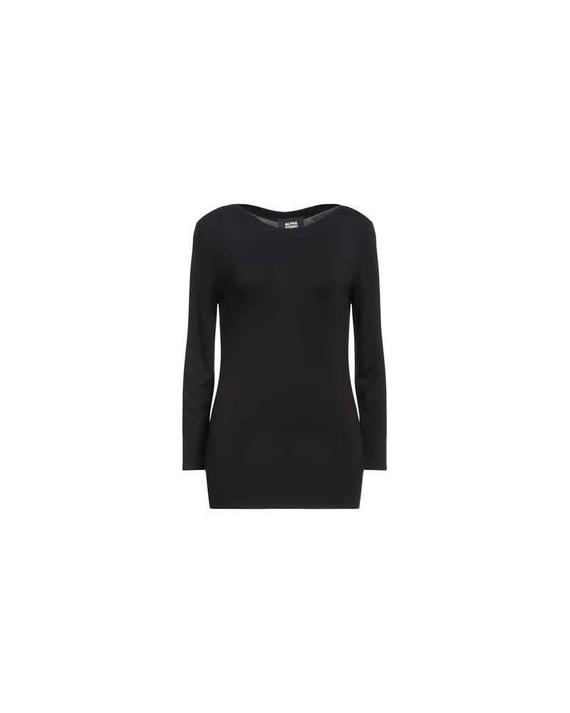 Alpha Studio TOPS - T-shirtsauf YOOX.COM Schwarz