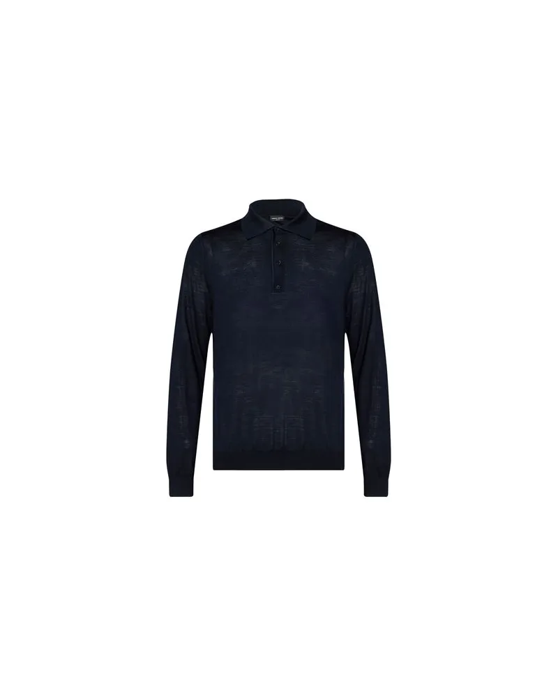 Roberto Collina TOPS - Poloshirtsauf YOOX.COM Marineblau