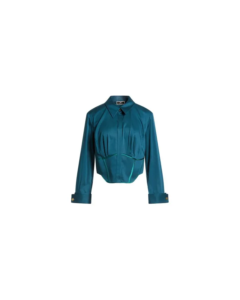 Elisabetta Franchi TOPS - Hemdenauf YOOX.COM Aquamarin