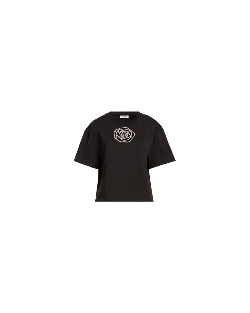 Sandro TOPS - T-shirtsauf YOOX.COM Schwarz