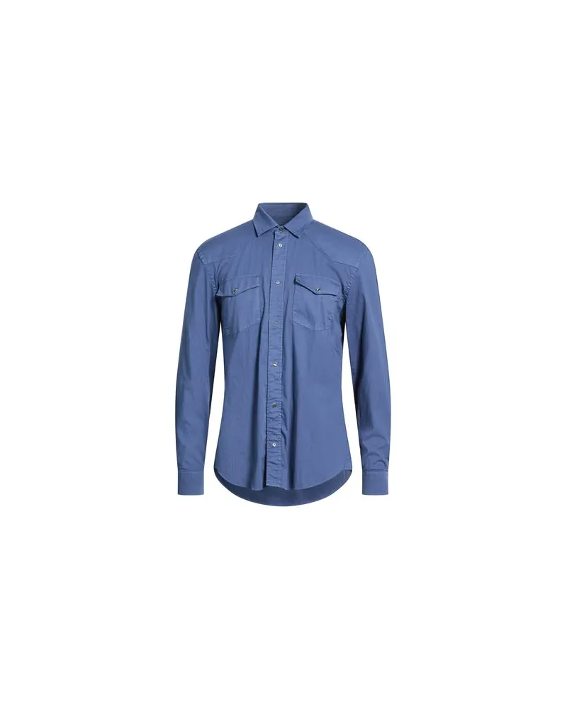 Dondup TOPS - Jeanshemdenauf YOOX.COM Blau