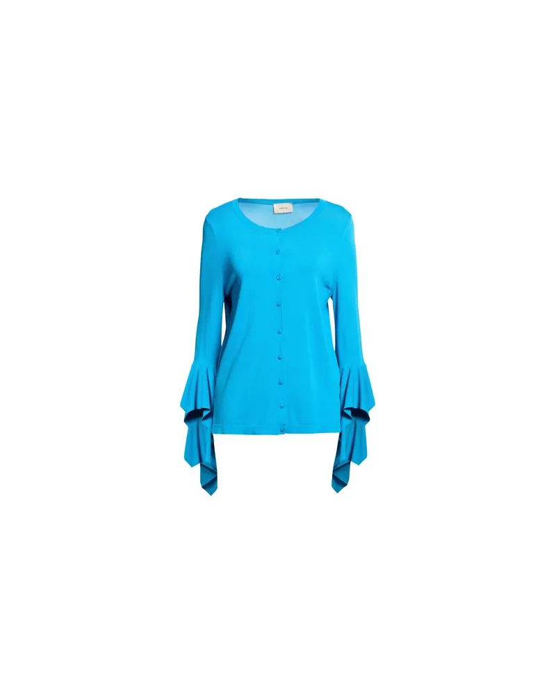 TOY G STRICKWAREN - Strickjackenauf YOOX.COM Azurblau