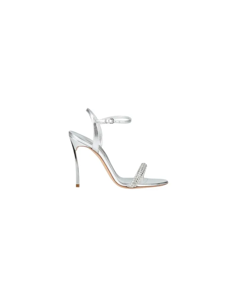 Casadei SCHUHE - Sandalenauf YOOX.COM Silber