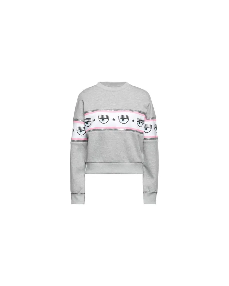 Chiara Ferragni TOPS - Sweatshirtsauf YOOX.COM Hellgrau