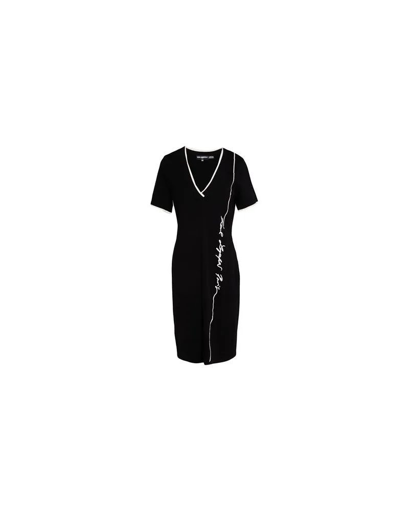 Karl Lagerfeld KLEIDER - Midi-Kleiderauf YOOX.COM Schwarz