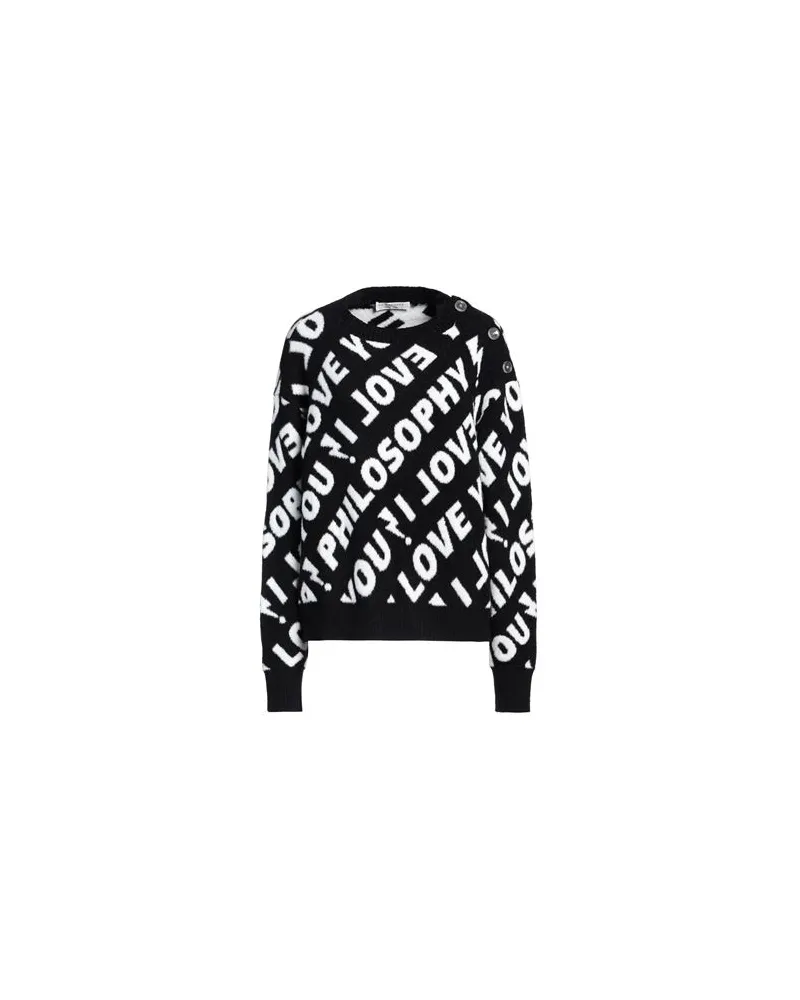 Philosophy Di Lorenzo Serafini STRICKWAREN - Pulloverauf YOOX.COM Schwarz