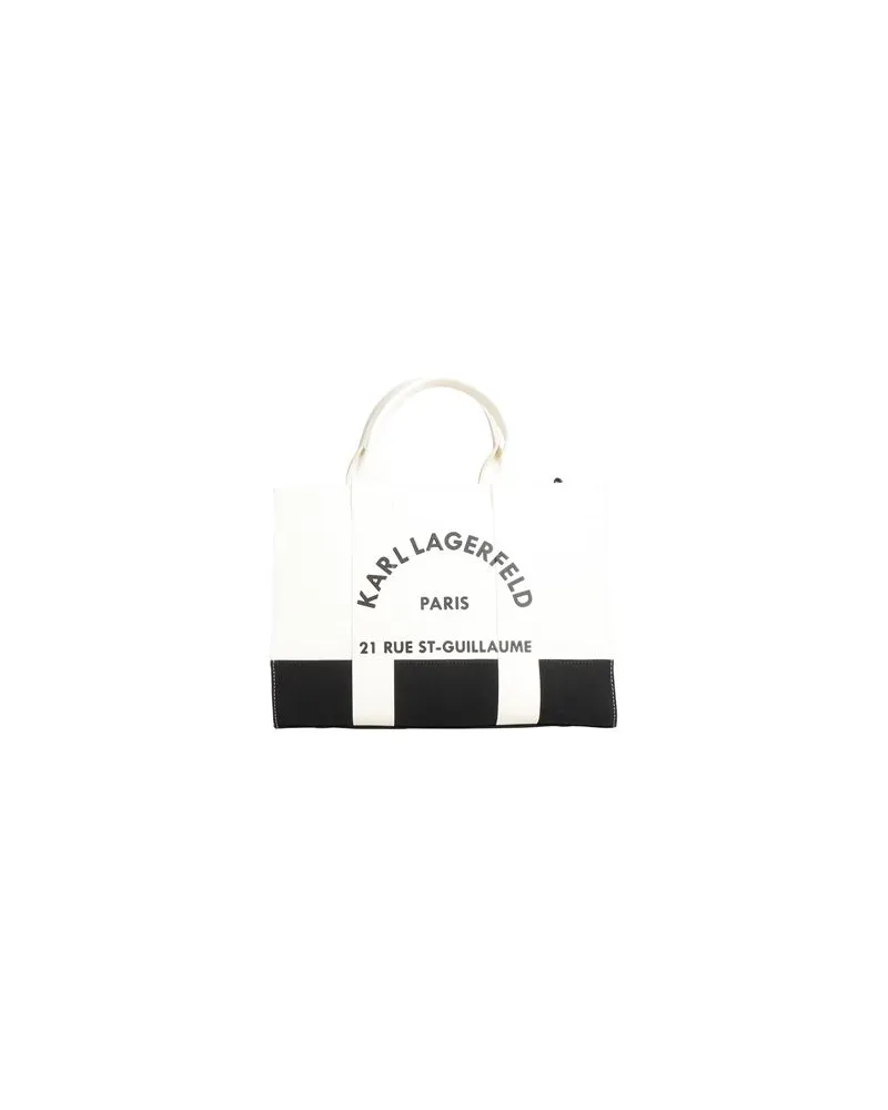 Karl Lagerfeld RUE ST-GUILLAUME MEDIUM TOTE BAG  - TASCHEN - Handtaschenauf YOOX.COM Elfenbein