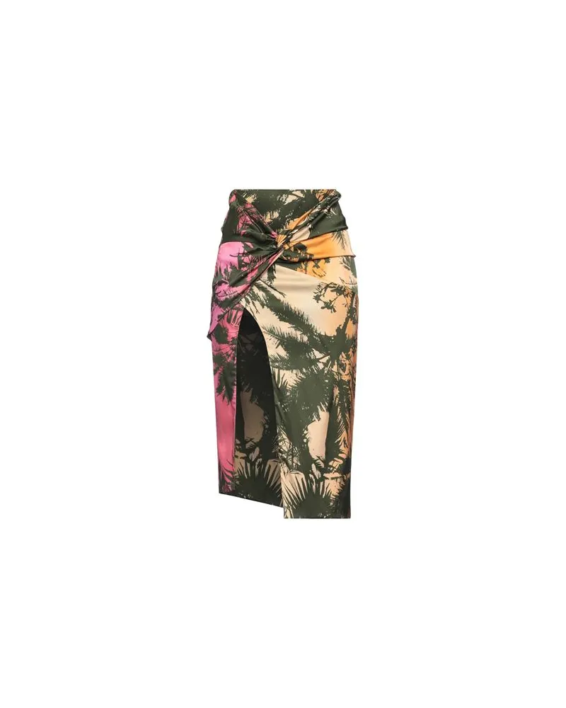 Laneus HOSEN & RÖCKE - Midi-Röckeauf YOOX.COM Dunkelgrün