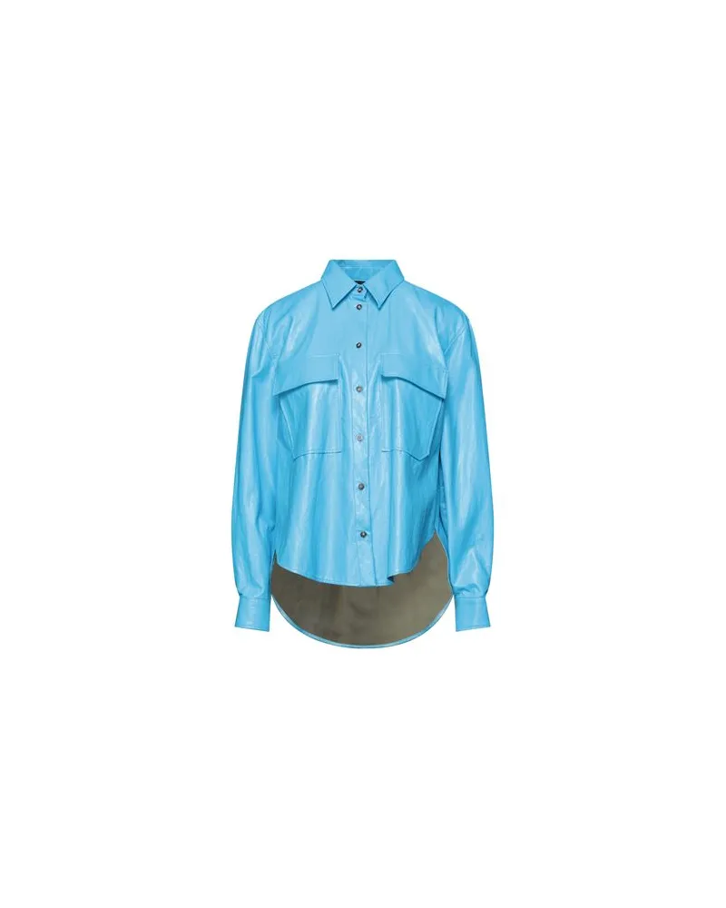 Cédric Charlier TOPS - Hemdenauf YOOX.COM Azurblau