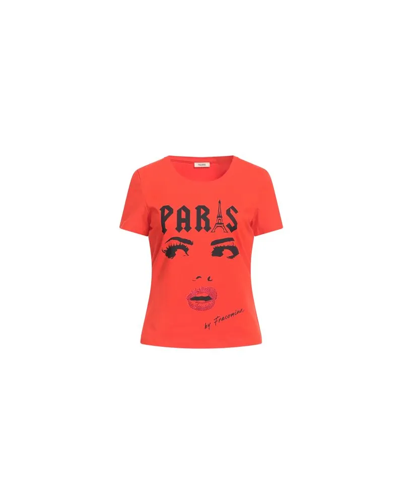Fracomina TOPS - T-shirtsauf YOOX.COM Tomatenrot