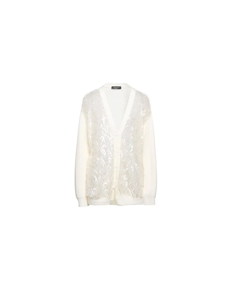 Fabiana Filippi STRICKWAREN - Strickjackenauf YOOX.COM Cremeweiß