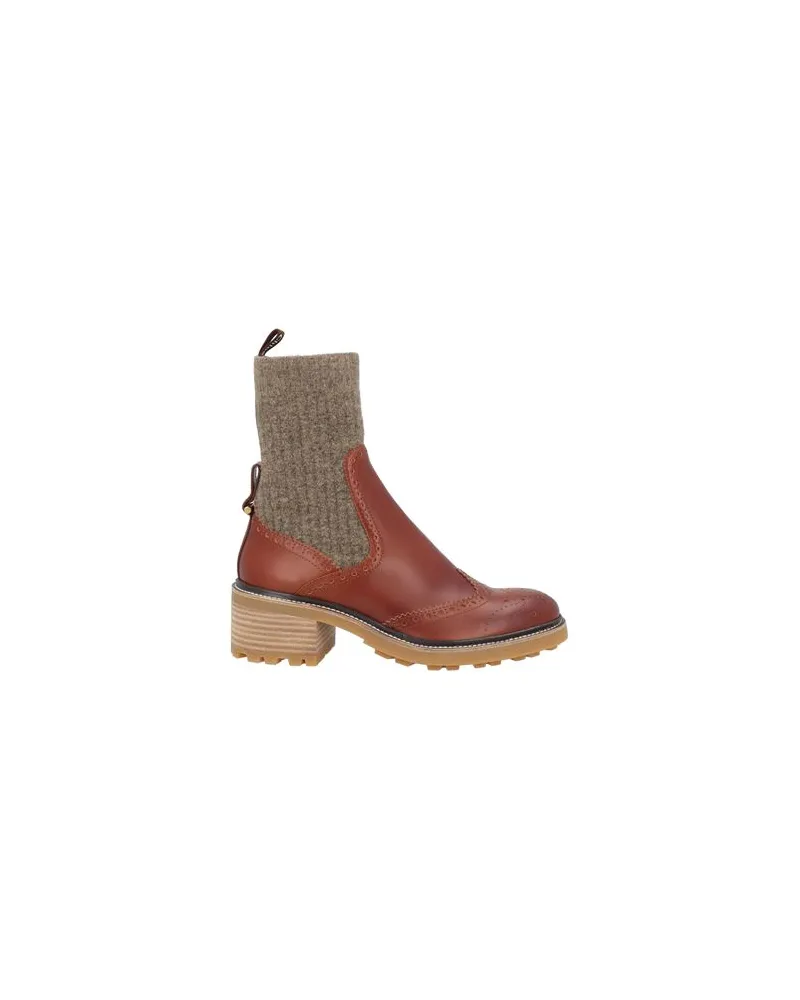 Chloé SCHUHE - Stiefelettenauf YOOX.COM Lederfarben