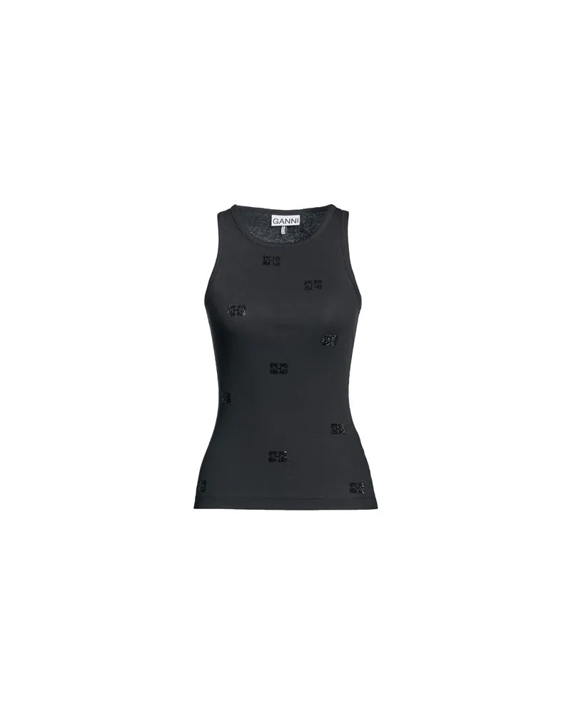 Ganni TOPS - Topsauf YOOX.COM Schwarz