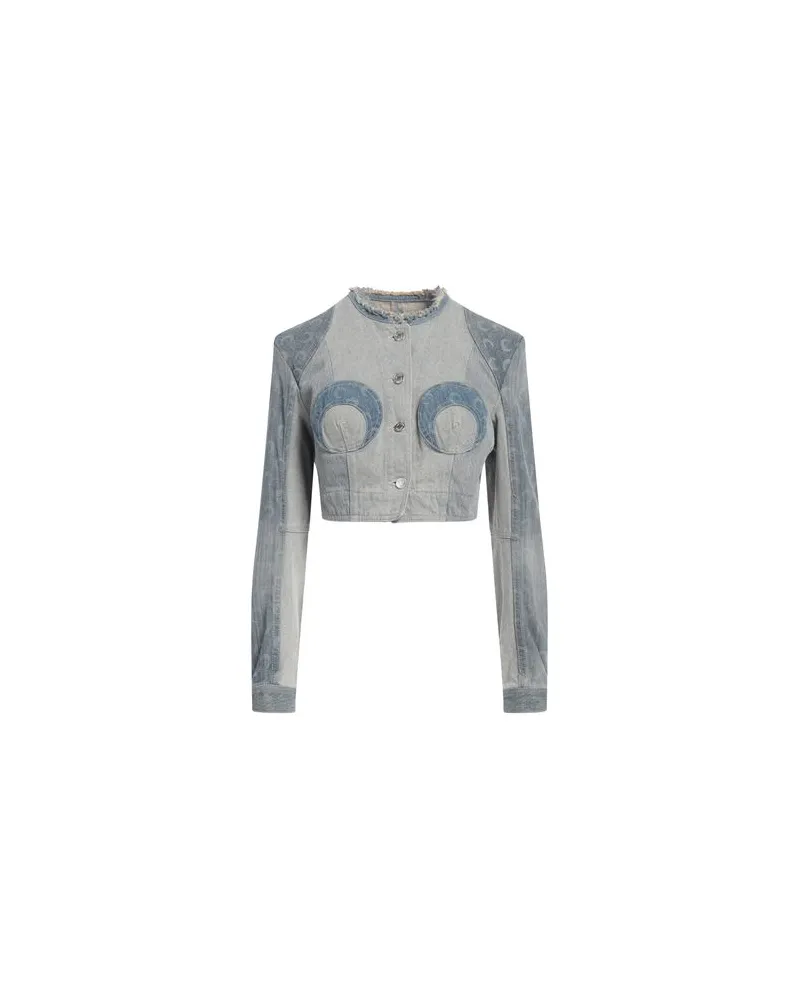 Marine Serre JACKEN & MÄNTEL - Jeansjacken/Mäntelauf YOOX.COM Blau