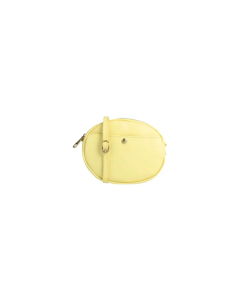 IL BISONTE TASCHEN - Umhängetascheauf YOOX.COM Pastellgelb