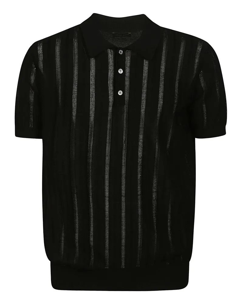 Roberto Collina Poloshirt Schwarz