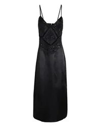 Topshop Midi-Kleid Schwarz