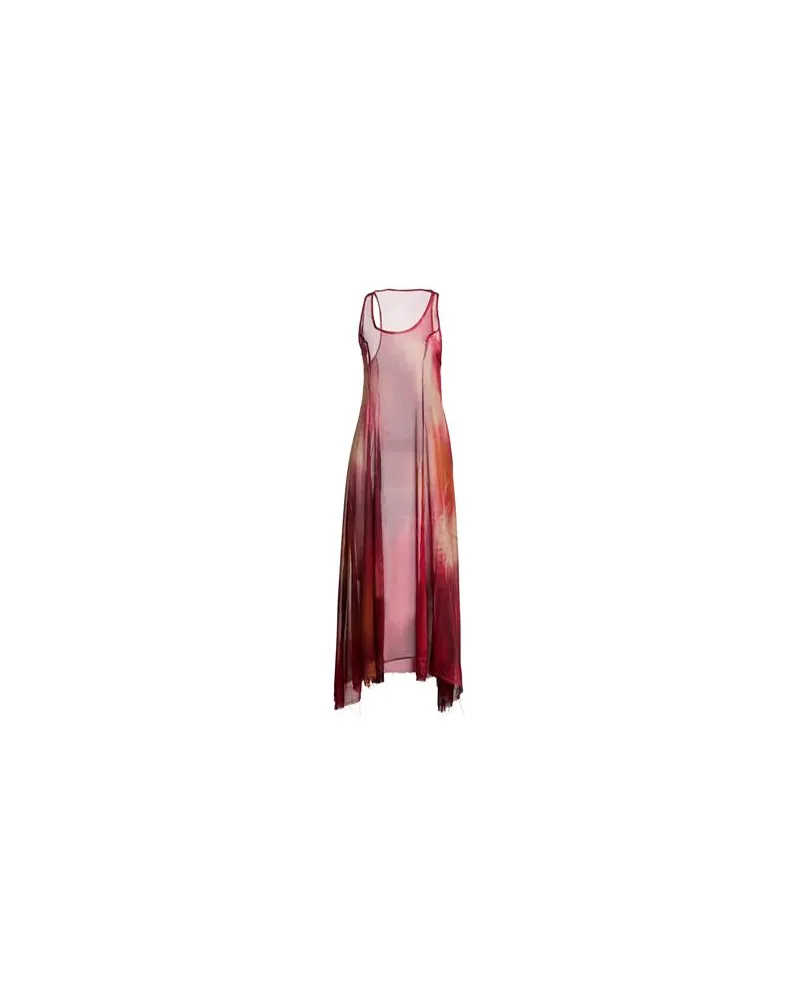 Masnada KLEIDER - Maxi-Kleiderauf YOOX.COM Ziegelrot