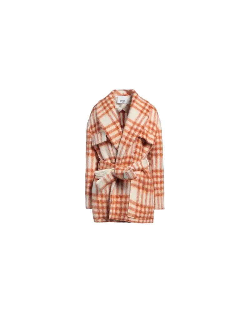 Erika Cavallini JACKEN & MÄNTEL - Mäntelauf YOOX.COM Rostrot