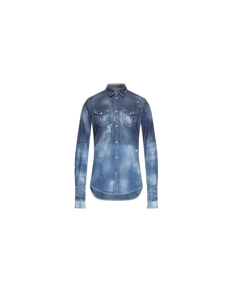 Dsquared2 TOPS - Jeanshemdenauf YOOX.COM Blau