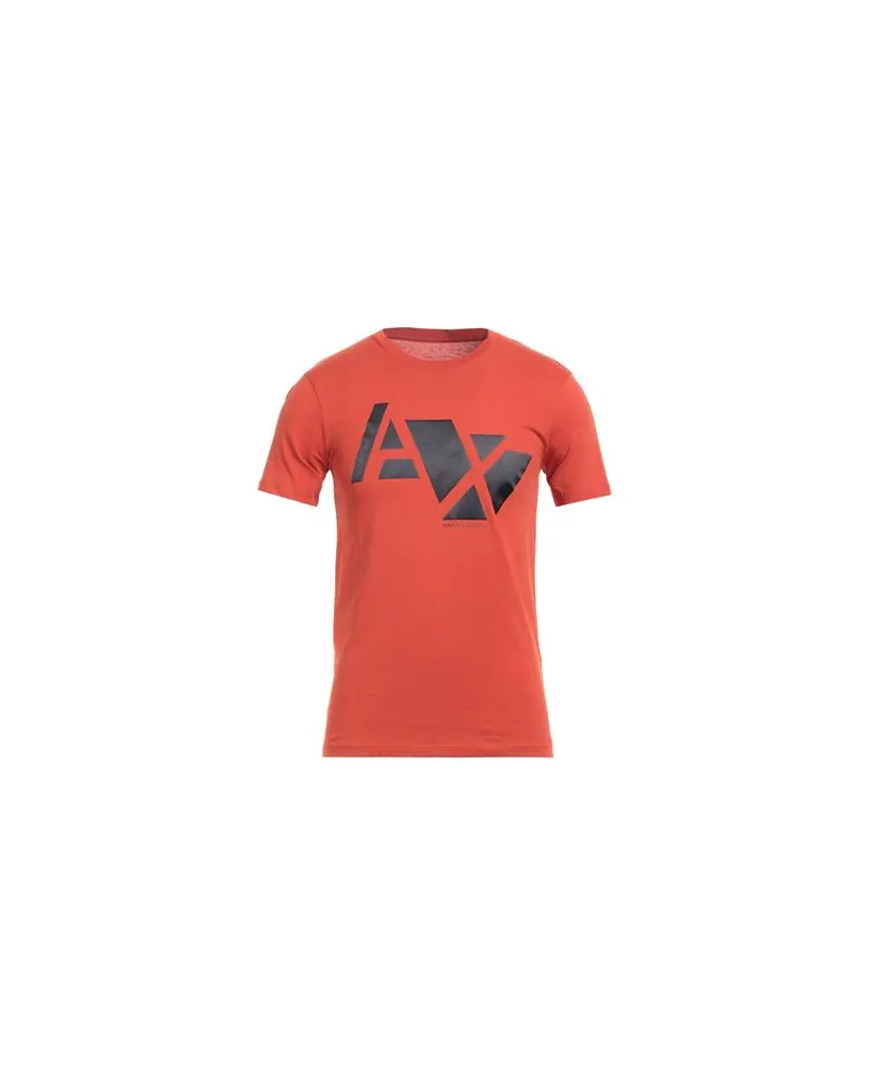Armani Exchange TOPS - T-shirtsauf YOOX.COM Rostrot