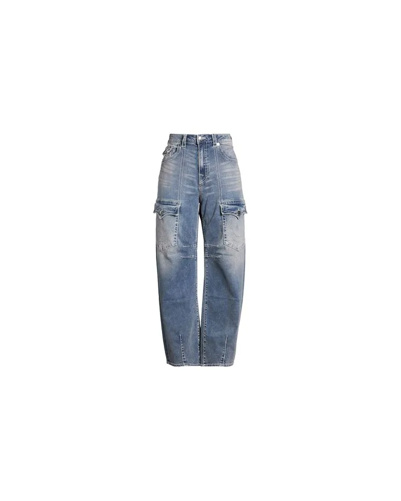 True Religion BAILEY BIG T BARREL  - HOSEN & RÖCKE - Jeanshosenauf YOOX.COM Blau